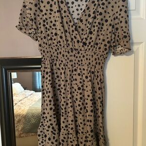 SHEIN Black Polka Dot Mini Dress